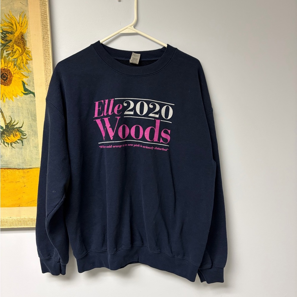 Navy Blue Elle woods 2020 Graphic Sweatshirt